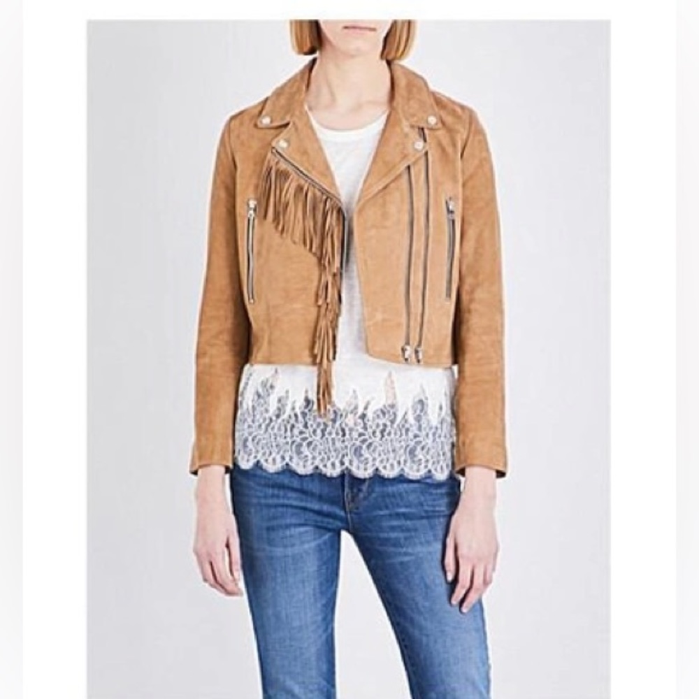 Sandro Suede Jacket